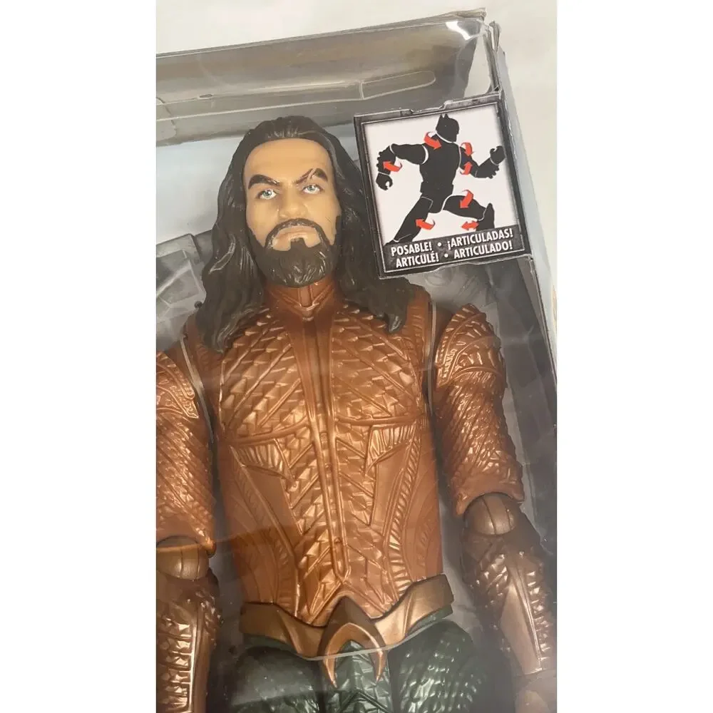 2 DC Justice League AQUAMAN & BATMAN Posable Action Figures! Never been open